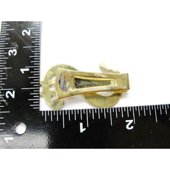 Gold Tone Dollar $ Sign Money Clip Stainless Steel Wallet Credit Card Cash ID - Picture 2 of 6